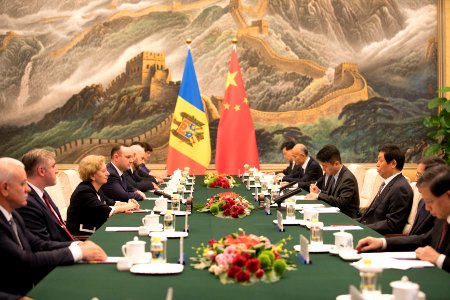Întrevederea Președintelui Parlamentului Zinaida Greceanîi cu Președintele Comitetului Permanent al Adunării Naționale a Reprezentanților Poporului din Întreaga Chină, Li Zhanshu. (48716225227)