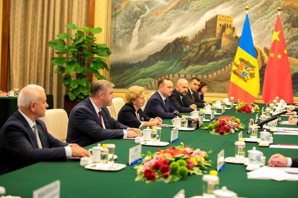 Întrevederea Președintelui Parlamentului Zinaida Greceanîi cu Președintele Comitetului Permanent al Adunării Naționale a Reprezentanților Poporului din Întreaga Chină, Li Zhanshu. (48716051791)