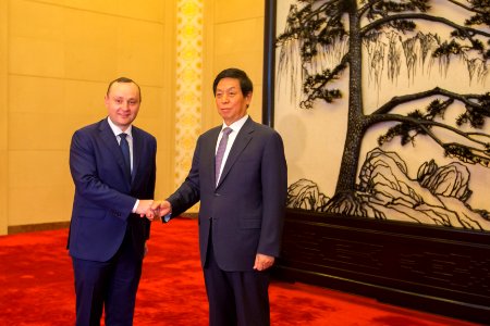 Întrevederea Președintelui Parlamentului Zinaida Greceanîi cu Președintele Comitetului Permanent al Adunării Naționale a Reprezentanților Poporului din Întreaga Chină, Li Zhanshu. (48716224442)