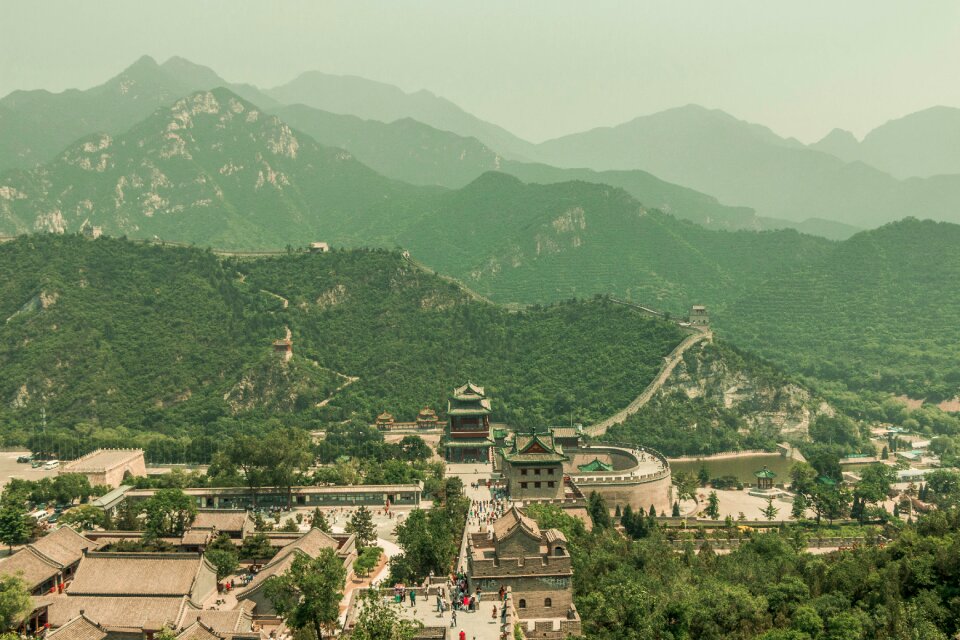 China landscape green wall