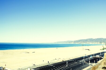 Ocean blue sky