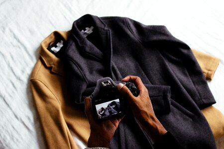 Jacket coat camera photo