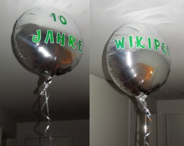 10 Jahre Wikipedia Gasballon