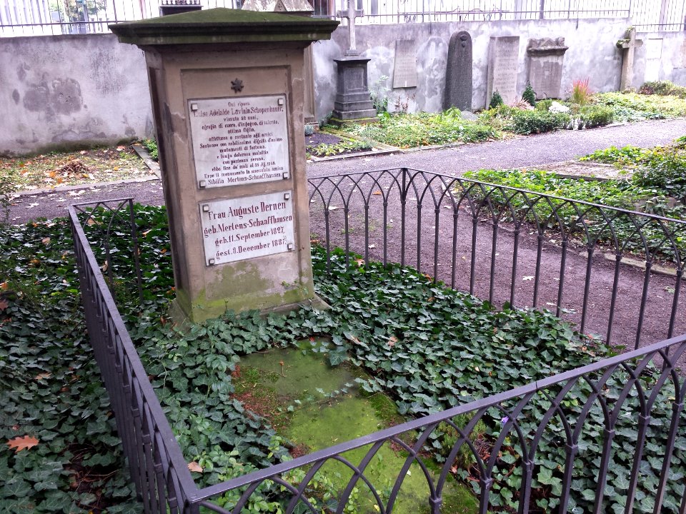 Adele Schopenhauer Grave Alter Friedhof Bonn