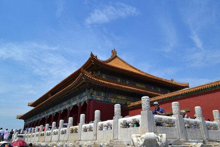 Beijing forbidden city palace photo