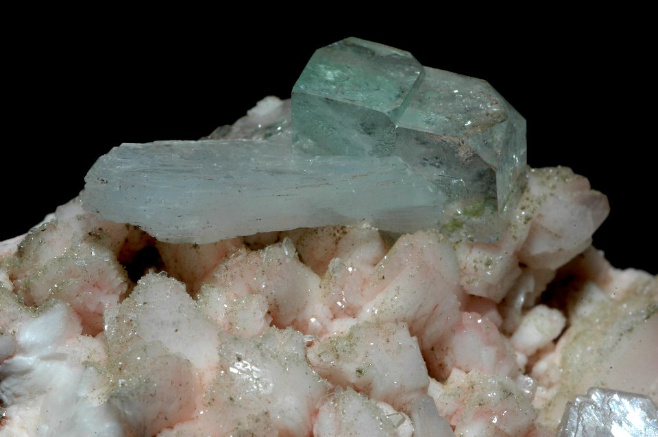 Apophyllite, stilbite (Inde)