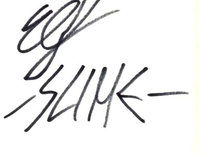 Autogramm Elf Slime