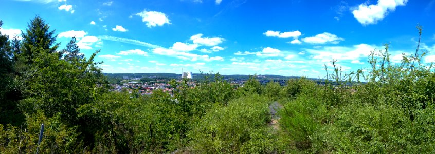 Blick vom Plateau auf Bexbach