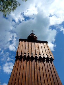 Bodružal - drevený kostol (veža) photo