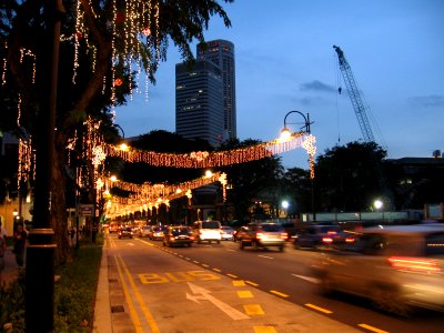 Bras Basah Road, Xmas, Dec 06
