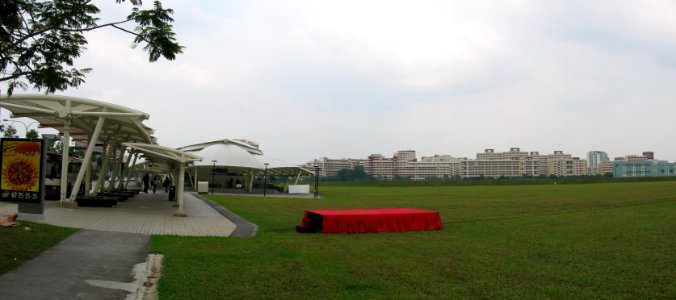 Buangkok MRT Station, panorama, Aug 06