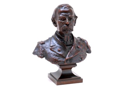 Busto de Benjamin Constant Botelho de Magalhães. Escultura de Rodolfo Bernadelli
