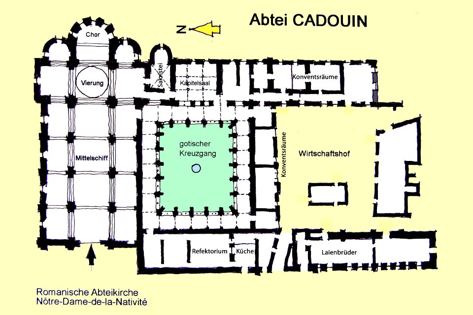 Cadouin Grundriss.1