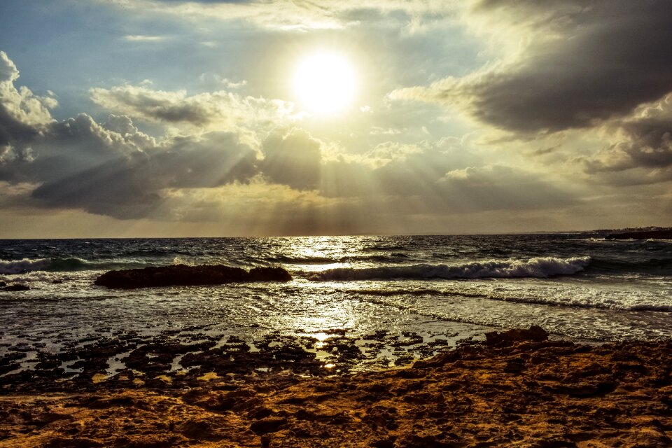 Sunbeam light sky