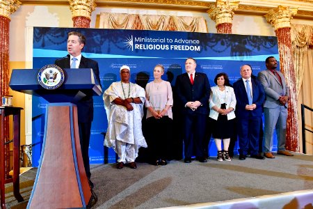 Ambassador Brownback Delivers Remarks at the 2019 International Religious Freedom Awards photo