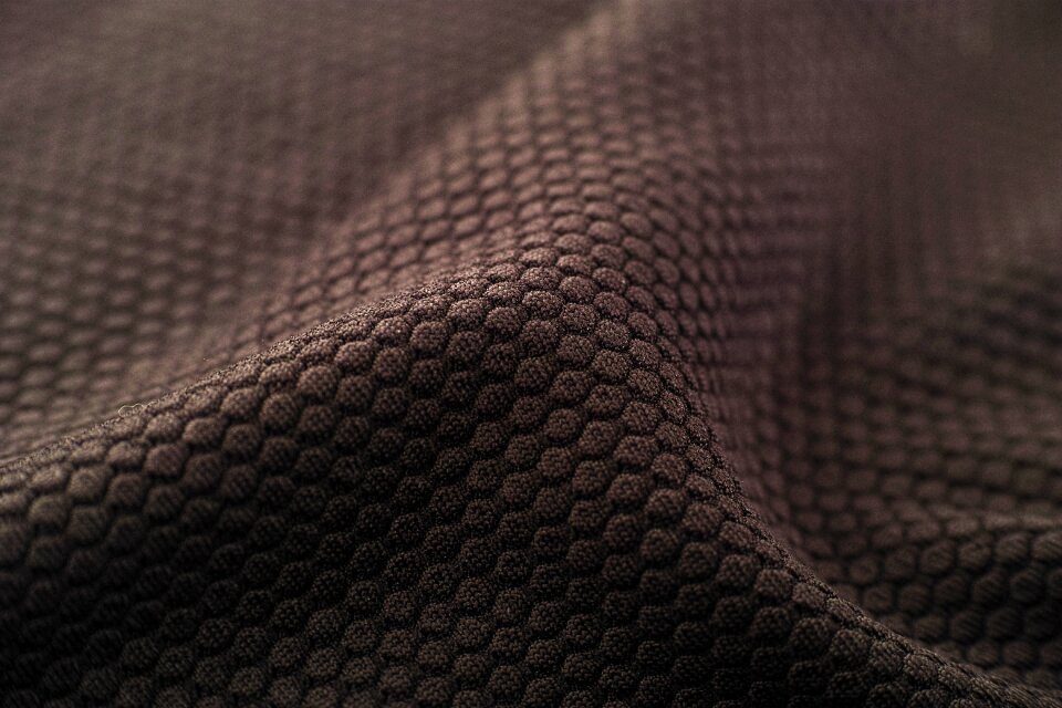 Brown fabric textile