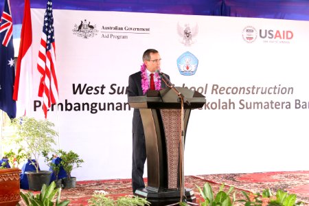 Ambassador Marciel Visits School Reconstruction Project on Anniversary of West Sumatra Earthquake (5053167454)