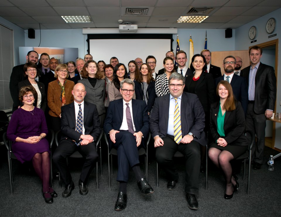 Ambassador Pyatt meets Peace Corps volunteers in Kyiv to celebrate the 55th anniversary of the Peace Corps, March 1, 2016 (25139679370)