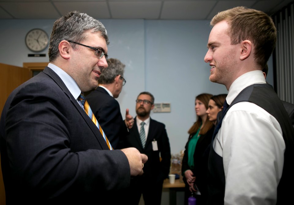 Ambassador Pyatt meets Peace Corps volunteers in Kyiv to celebrate the 55th anniversary of the Peace Corps, March 1, 2016 (25435265535)