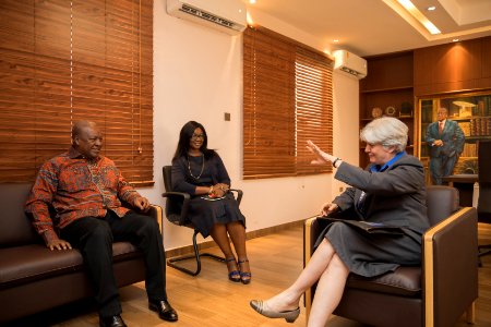 Ambassador Sullivan meets Prez Mahama - 1