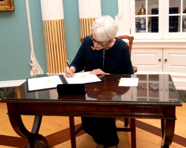 Ambassador Sherman Signs Appointment Papers to Become the Deputy Secretary of State - 51117066852