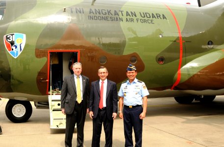 Ambassador welcomes back Indonesian Air Force C-130 to support bilateral military and humanitarian cooperation