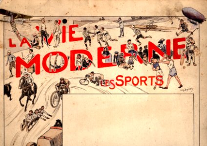 Amedee Lynen La vie moderne les Sports, vers 1900