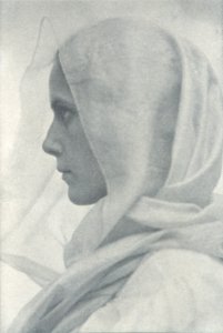 Amelia Van Buren, Woman draped in veil, ca. 1900