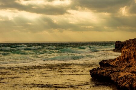 Sky clouds waves
