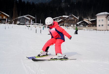 Sport hurry skier photo