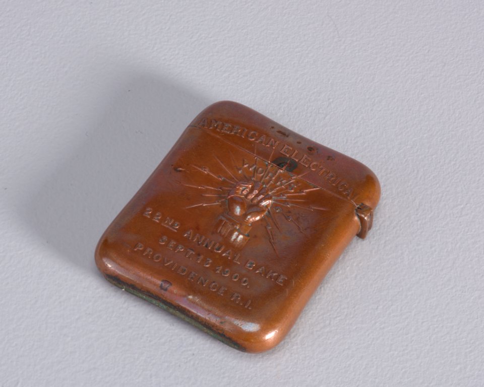 American Electrical Works Bake Matchsafe, ca. 1900 (CH 18503275)
