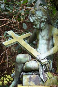Cemetery figure sculpture photo