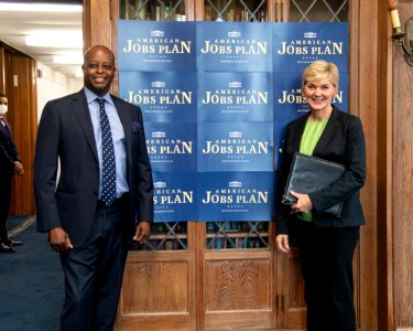 American Jobs Plan Panel Discussion featuring Secretary of Energy J. Granholm and Howard University Professors held on May 3, 2021 - S1-Panel-HU-DSP 5991