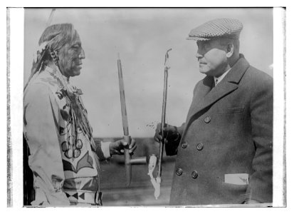 American Indian Chief Two Guns White Calf & Baron Ago Von Maltzen LCCN2014704774