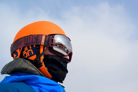 Winter people sky