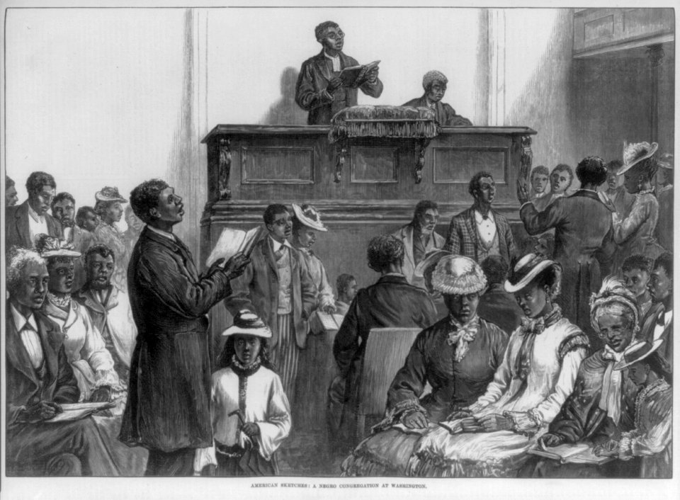 American sketches- A Negro congregation at Washington LCCN2006683360
