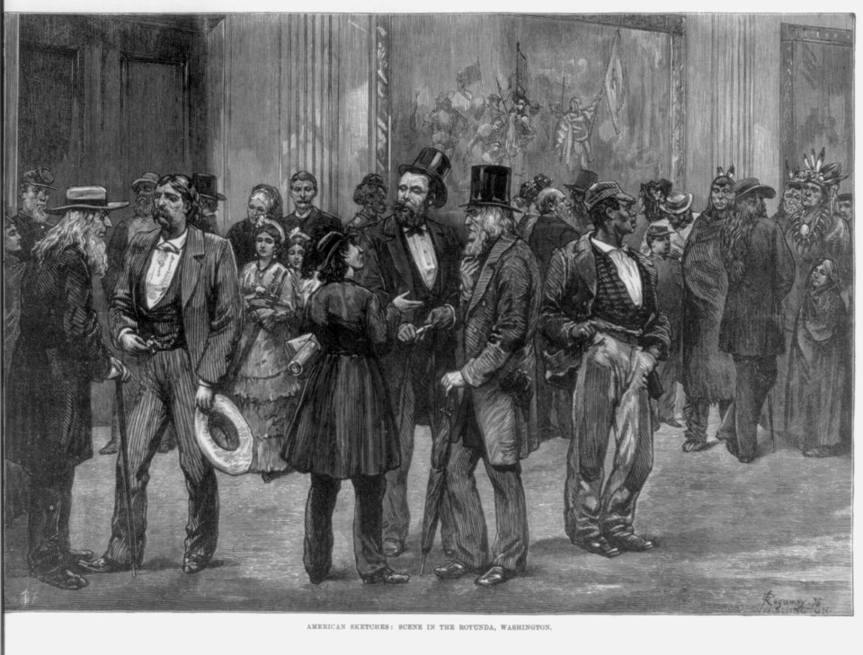 American sketches- Scene in the Rotunda, Washington LCCN2006683361