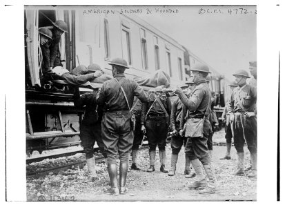 American soldiers & wounded LCCN2014708106