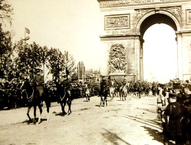 American troops at The Victory March, London, July 1919, WWI (29880765800)
