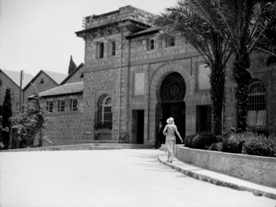 American University, Beirut, (A.U.B.). Main gate LOC matpc.15423
