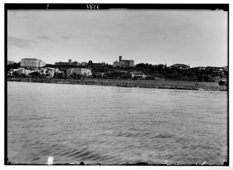 American University. Beirut, (A.U.B.). Panorama from the sea LOC matpc.02832