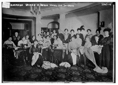 American women in Berlin sewing for soldiers LCCN2014698510