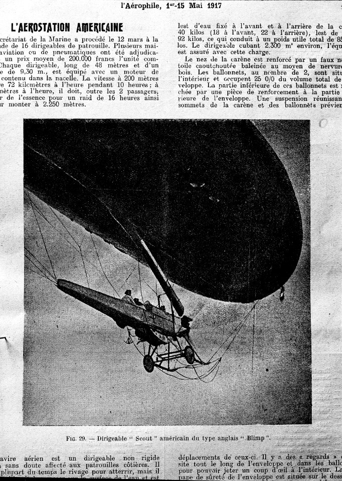 Amerikanischer Lenkballon Scout - CH-BAR - 3241653