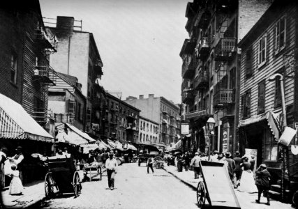Amerikanischer Photograph um 1870 - Mulberry Street (Zeno Fotografie)
