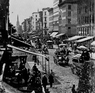 Amerikanischer Photograph um 1870 - Broadway und Duane Street (Zeno Fotografie)
