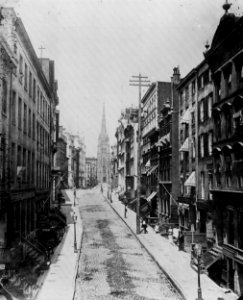 Amerikanischer Photograph um 1880 - Wall Street (Zeno Fotografie) photo