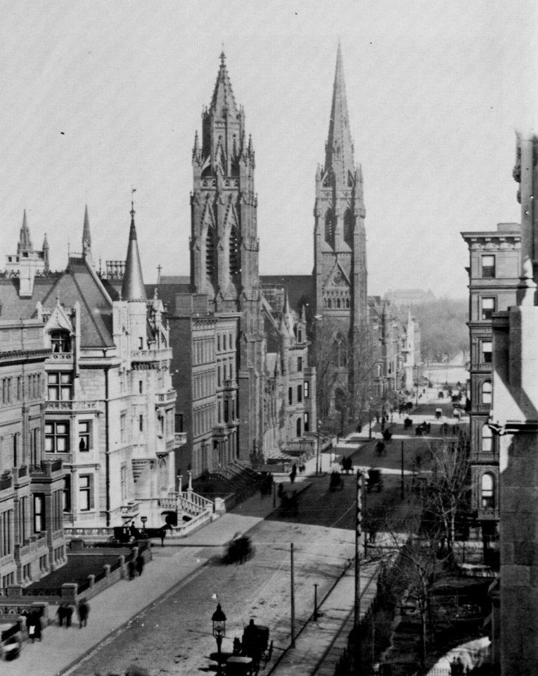 Amerikanischer Photograph um 1883-1884 - Die Fifth Aveneu in den Fünfzigern (Zeno Fotografie)