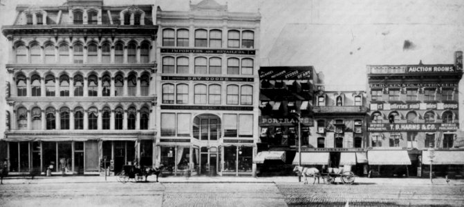 Amerikanischer Photograph um 1885 - Westseite des Broadway zwischen der 11th und 12th Street (Zeno Fotografie)