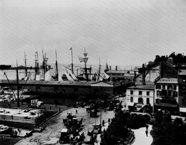 Amerikanischer Photograph um 1890 - South Street und der Hafen (Zeno Fotografie)
