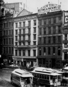 Amerikanischer Photograph um 1896 - Park Row (Zeno Fotografie)